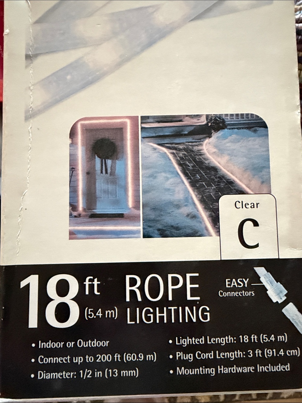 Target Clear Rope Lighting - White Glow